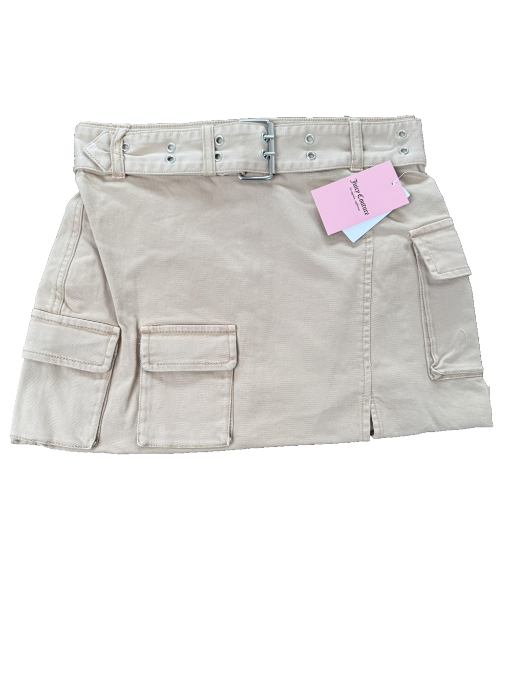Juicy Couture Skirt Womens 28 Nomad Brown Cargo Mini Utility JC547-SKRT